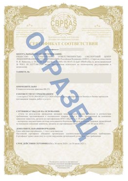Образец Сертификат СТО 01.064.00220722.2-2020 Кириши Сертификат СТО 01.064.00220722.2-2020 